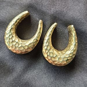 Diablo Organics 3/4" Hammered Yellow Brass Ear Saddles